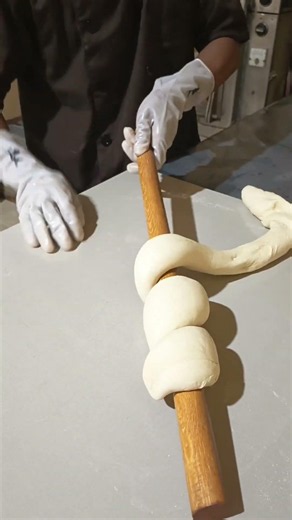 The moment the dough turns into a work of art #bakeryowner