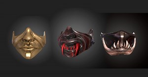Samurai Mask Pack Mini | Props | Unity Asset Store