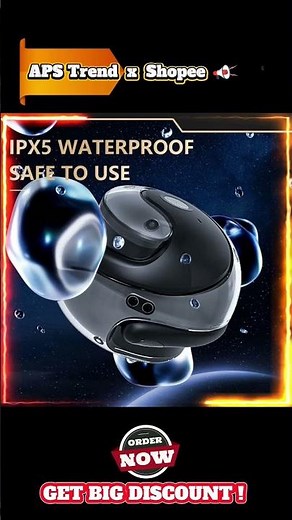 OWS BY01 Earbuds HiFi Sound Quality Wireless BluetoothEarphone | #shopeetagtowin