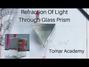 Refraction of light through glass prism //angle of deviation // #prism experiment // #refraction