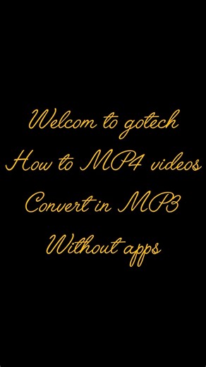 How to convert MP4 to MP3 without apps.. | technology | tips and tricks #technology #tech #shorts