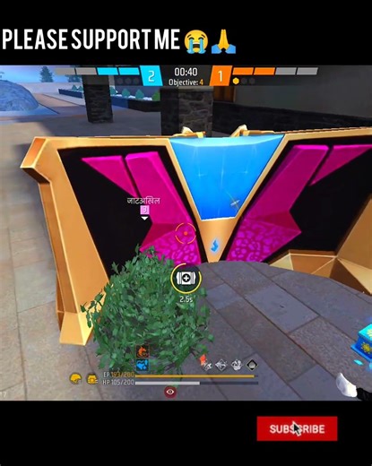 1 vs 4 #freefire #akhil