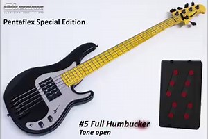 That's a short demo of the Alusonic Aluminium Instruments Pentaflex 5 string bass Special Edition, born from the collaboration between Alusonic owner Andrea Marco Pollice and myself, it's one of most versatile bass I've ever had, considering that it features just 1 pickup! In fact, with the PentaFleX pickup and a 5 way selector you can get 5 different tones (1. single coil 2. split coil 3. split coil reverse 4. Precision51 5. Full hum-bucker). It's only 3.5kg and the low B is impressive, as well