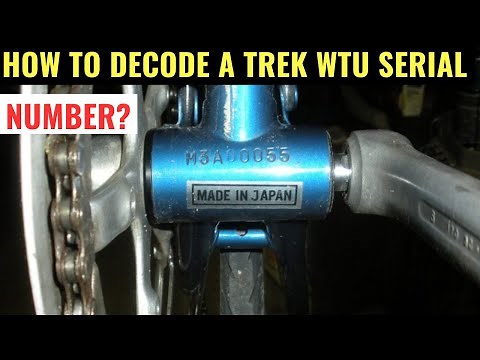 How to Decode a Trek WTU Serial Number?