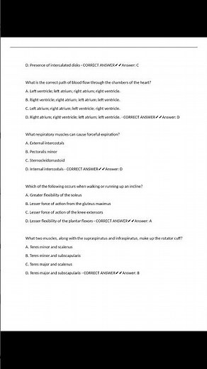 ACSM CPT Exam Review Questions & Answers 2025