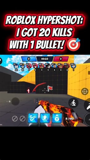 Roblox Hypershot: I Got 20 KILLS With 1 Bullet! 🎯 #roblox