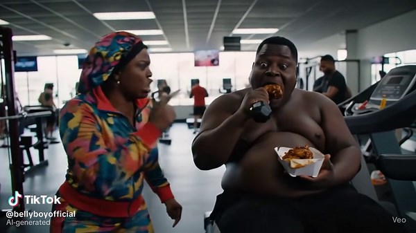 BELLY EATS CHICKEN INNA GYM 🍗😔#fyp #comedy #viral #funny #bellyboy | Chicken