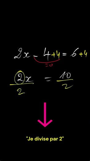 Short 20 secondes pour comprendre les équations #maths#équations #astuces #brevet2026 #education