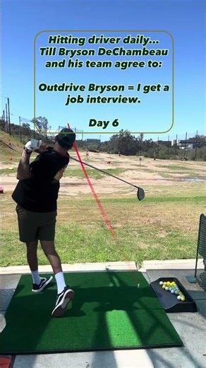 I challenge ‪@brysondechambeau‬ to a drive off: if I outdrive you- I get a job interview
