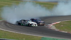 On his way to the Top last weekend Team DSR's Dave Steedman took on 'The Peoples Champ' Nico Reid Drift, Nico was P2 for the qualifying & was looking sharp all day, unfortunatley he had a missfire on his chase run which caused him to pull out of the run. Dave went on to win the day! How awesome is that tyre fire!! | D1NZ