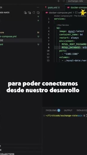 Cómo levantar una base de datos con Docker Compose en 30 segundos #docker #coding #short #build