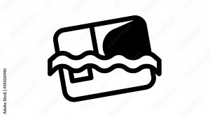 Waterproof Materials Icon Animation Waterproof Material For Personal, Industrial Use Pictograms. Water Resistant Device, Clothes, Moisture Absorbing Substance