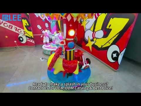 BLEE Circus Carousel Whimsical 3-Seat Party Ride