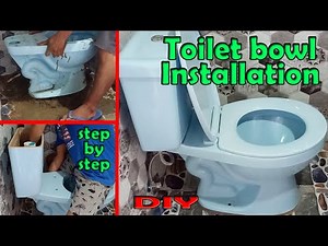 Paano mag kabit Ng Toilet Bowl | How to install Toilet Bowl