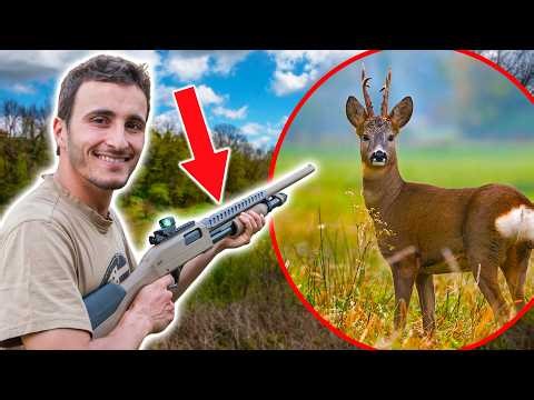 I Hunt Deer with a Shotgun! [Hunting-Cooking-Eating]