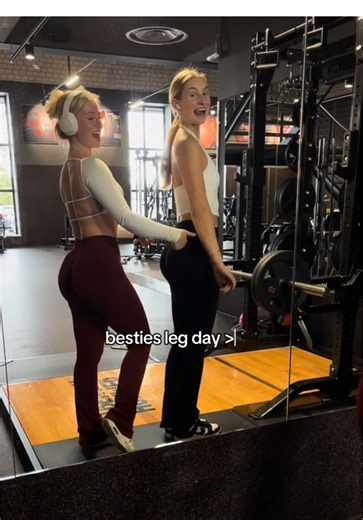 legs & glutes with gym bestie ❤️‍🔥 wir tragen beide die Leggings von @smilodox 😍 #gymbestie #motivation #legday #workout