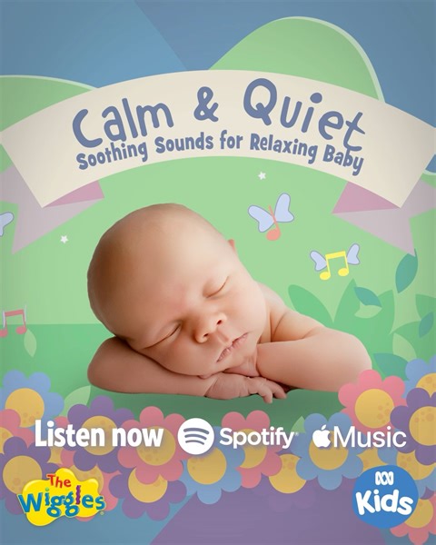 3.6K views · 184 reactions | This musical tool will help calm toddlers & babies - and can help grown-ups sleep too!  ‘Calm and Quiet’ is a gentle album of soothing music to assist parents and carers create a relaxing atmosphere before bedtime  Available to stream now from wherever you get your music  #TheWiggles | The Wiggles | Facebook