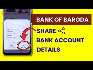 How to Share BOB Account Details? Send Bank of Baroda Account Details