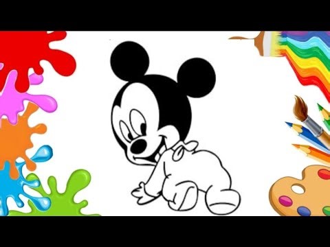 Cute Minnie Mouse Drawing & Coloring for BeginnersEasy Minnie Mouse Sketch | Kids Drawing & Coloring