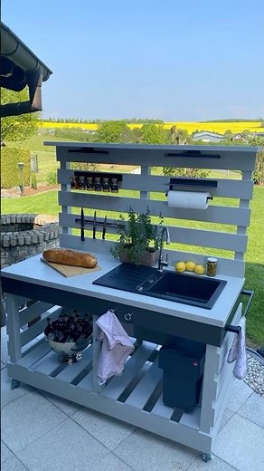 Die perfekte OUTDOORKÜCHE für deinen Garten! #short #wolfcraft #outdoorküche