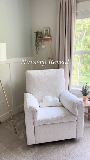 My favorite new room in the house 🤍 have a few finishing touches like a name sign and cute initial decor that we will be adding in once he makes his arrival 🥹 #nursery #decor #nurseryreveal #crib #rockingchair #glider #ikeadresser #baby #pregnant #pregnancy #maternity #bump #nurserytour #genderneutral #babyboy #boynursery #neutrals #beige #calm #relaxing #diy