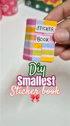 I made this smallest sticker book😲#shorts #diy #craft #artandcraft #trending #viral