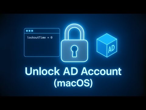 How to Unlock a Locked User on macOS Fix Directory Lockout Time | EPS10