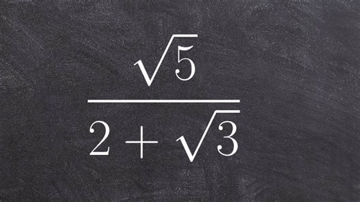 Multiply by the conjugate to simplify a radical rational expression