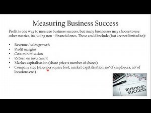 GCSE 3.1 15 Measuring Business Success