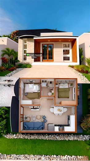 🌿Practical and inspiring 2-bedroom home plan ideas designed for comfort, good flow, and everyday living—perfect inspiration for your future home. Just an idea—you can always adjust or personalize the plan to suit your own needs and lifestyle.💚 For inspiration ideas only. #DreamHouse #SmallHome #2bedrooms #floorplan🌿 🏡ℂ𝕣𝕖𝕕𝕚𝕥 𝕥𝕠 ℝ𝕚𝕘𝕙𝕥𝕗𝕦𝕝 𝕆𝕨𝕟𝕖𝕣💚. | Dream House