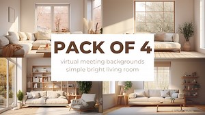 Zoom Background - Simple Bright Living Room Digital Background - Etsy Canada