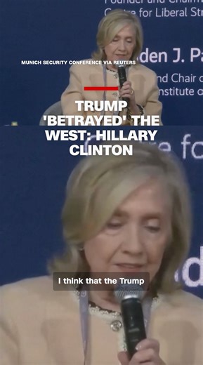 Former presidential candidate Hillary Clinton said the Trump administration's handling of Ukraine has been "disgraceful," along with its failure to upkeep alliances with the West. That was according to Clinton on a panel at the Munich Security Conference. | CNN Politics