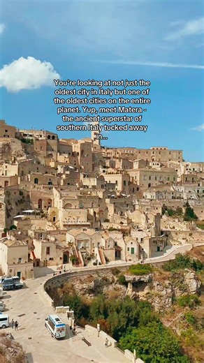 Matera is that iconic ancient city in Basilicata in Italy where people have been living in caves for over 12,000 years. Like people were living in those caves before Rome was even a thought. It’s so incredibly beautiful and one of those places in Italy that where you just won’t find anywhere else in the country that looks like it no matter how hard you look. Oh, and when you visit you can stay in these caves too so make sure you do! #matera #italy #basilicata #sassidimatera