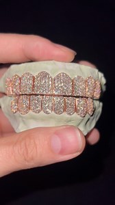 8on8 10k rose gold SI1-VS2 natural diamond grillz 🤞💎 Our SI just hitting better than your jeweler VVS 🤫 #grillz #diamondgrillz ✅monthly payment available Agoradiant.com | Agoradiant
