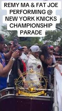 REMY MA & Fat Joe perform @ #newyorkknicks Championship Parade #remyma #shorts #shortsfeed #fyp