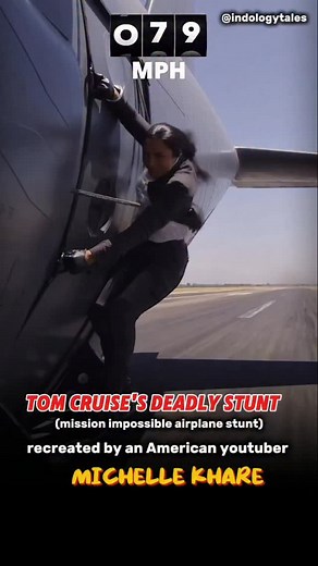 Michelle Khare pushes her limits once again — this time pulling off a jaw-dropping Tom Cruise–style stunt! 🚀💥 Fearless, focused, and flying high — proving that no challenge is too extreme. #MichelleKhare #TomCruiseStunt #Fearless | Indology Tales