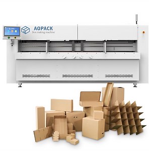 [Hot Item] Aopack Fully Automatic Cardboard Box Maker Double-Sided Creasing Corrugated Carton Manufacturing Machine