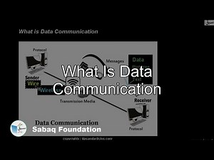 What is data communication, Computer Science Lecture | Sabaq.pk