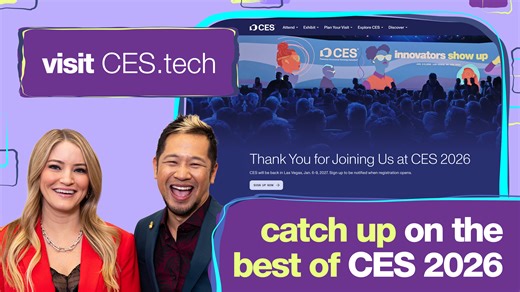 We're sad to see CES 2026 come to a close, but the good news is there's still so much to explore! Stream keynotes, interviews, show floor highlights and more — anytime and anywhere — at CES.tech/discover. Can't wait for what's next? Sign up for CES 2027 registration notifications to be the first to know when registration opens! ces.tech/attend/registration-notification/ | CES