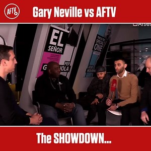 640K views · 4.9K reactions | Robbie interviews Gary Neville after he took a dig at the channel - it's a  head-to-head! | AFTV | Facebook