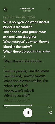🎶Blood // Water🎶 #speedsongs #spotify #flashwarning #spotifysongs