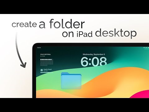 How to Create a Folder on iPad Desktop (tutorial)