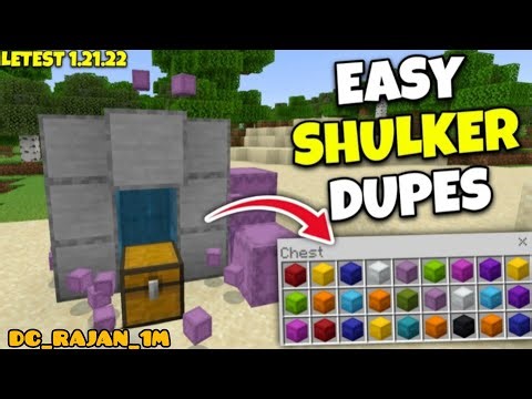 Shulker Duplication Glitch Still Working! Minecraft Dupes Glitch in Bedrock Edition 1.21.22!
