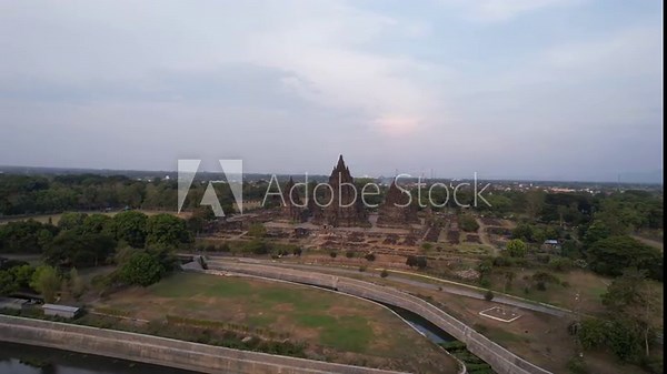 Prambanan temple is a Hindu temple. Prambanan is a Monumental ancient architecture, carved stone walls in Indonesia Landmark