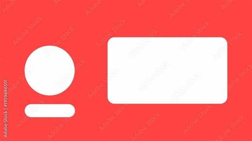Animated end screen channel with red background and simple theme. Suitable for all content