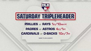 Zack Wheeler looks to stay hot as the Philadelphia Phillies take on the Tampa Bay Rays in Game 1 of our Saturday tripleheader at 1pm ET on MLB Network! | MLB Network