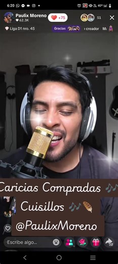 Temazoooooo mi favorita 🎶🎶Caricias Compradas🎶🎶 CUISILLOS 🤎🪶🎶🎙️🪶 Bravooo @Paulix Moreno 🎶👏🏽👏🏽👏🏽👏🏽 Excelente interpretación!!! 10 de 10🤠