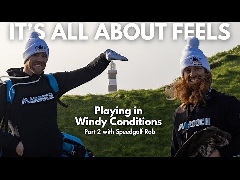 Hitting your driver off the tee in the wind with Speedgolf Rob