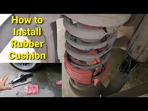 How to install coil spring shock rubber cushion | Type D red AMT | Hyundai Eon