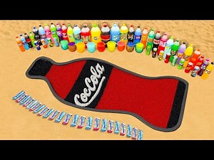 How to Make Coca Cola bottle with Orbeez & Cement, Mtn Dew, 7up, Fanta and Mentos vs Popular Sodas